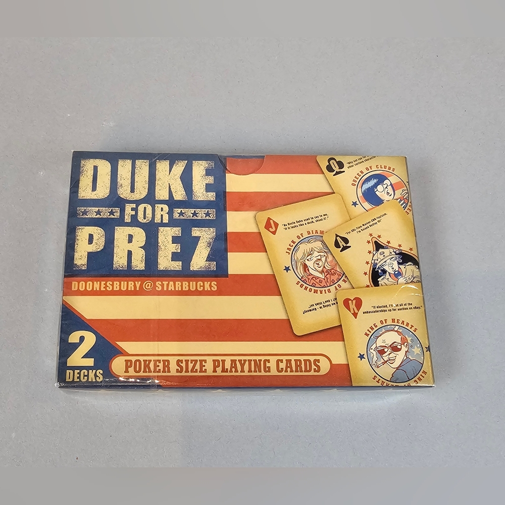 Vintage 2000 Doonesbury Playing Card Deck by Starbucks SEALED